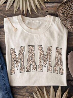 Leopard Mama Shirt, Mothers Day Gift, Mom Shirt, Retro Mama Shirt
